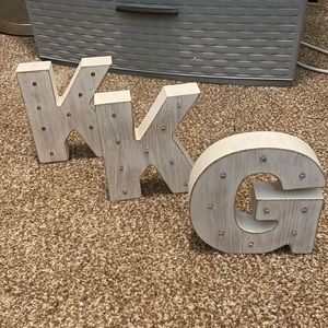 Kappa Kappa Gamma Light Up Letters